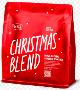Аксессуары Tasty Coffee смесь "Christmas Blend", в зернах, 250 грамм