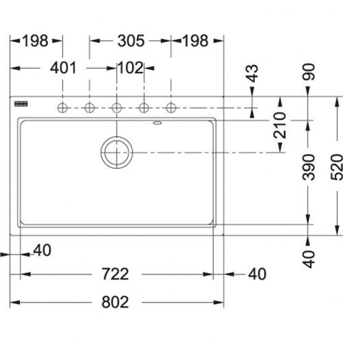 Franke FIG 610-80 белый_1