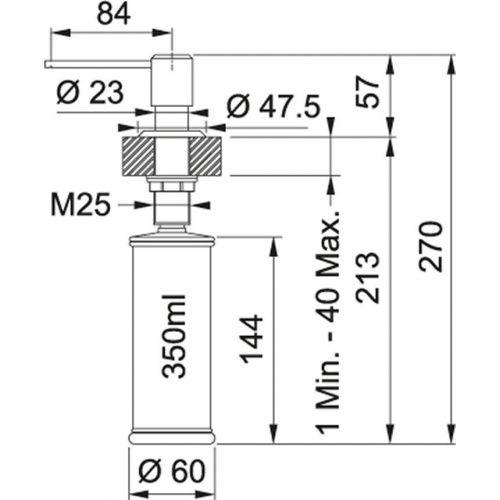 Franke Дозатор SD Sirius миндаль_1