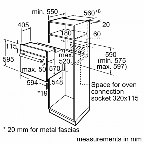 Встраиваемые духовые шкафы Bosch HBJ558YW3Q