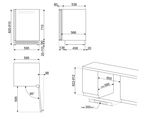 Винные шкафы Smeg CVI138LS3