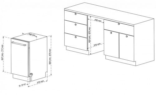 Посудомоечные машины Korting KDI 45898 I