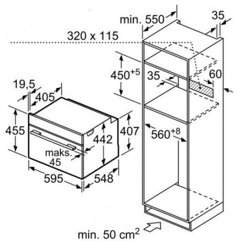 Встраиваемые духовые шкафы Bosch CMG633BW1