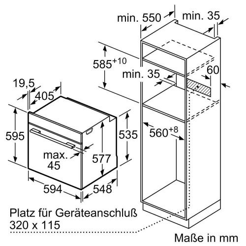 Встраиваемые духовые шкафы Bosch HBG7342B1