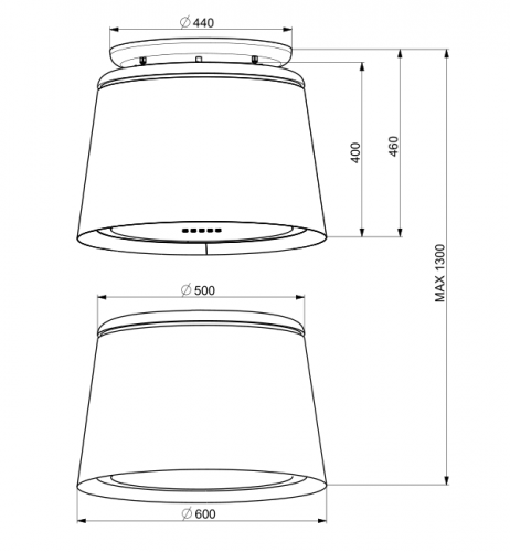 Вытяжки Faber CÈLINE CG MATT