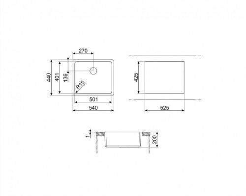 Мойки Smeg VFU50SFR