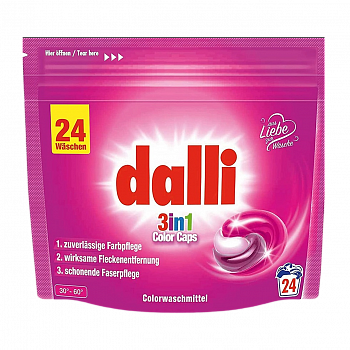 Dalli Капсулы для стирки Color 3in1 24 капсулы