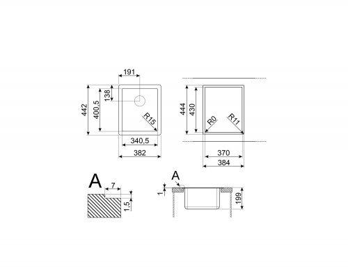 Мойки Smeg VFU34SFR