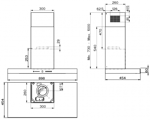 Вытяжки Faber T-AIR KL A90