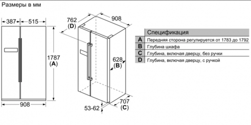 Холодильники Bosch KAN93VL30N